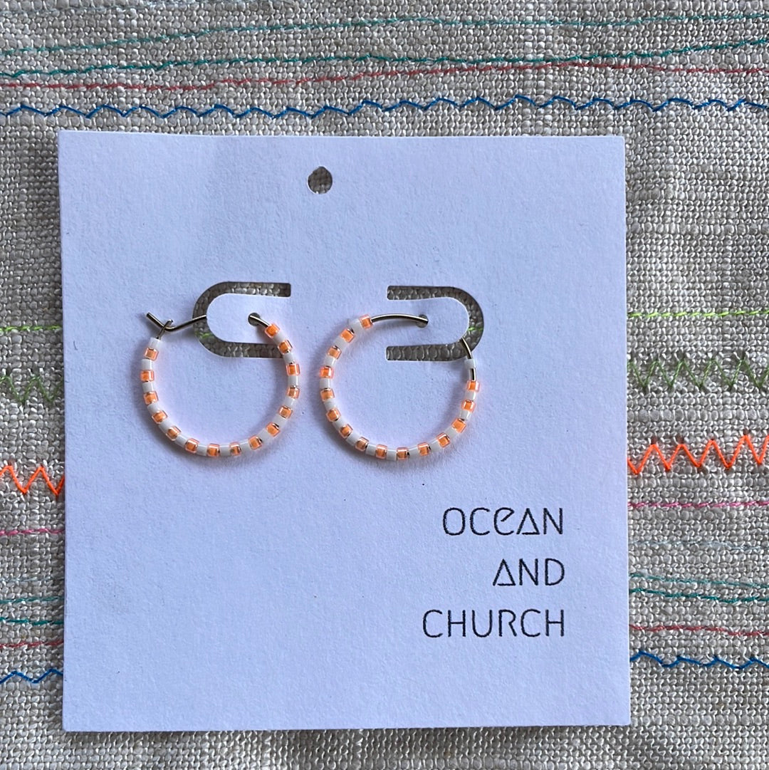 Simple Bead Hoops Small