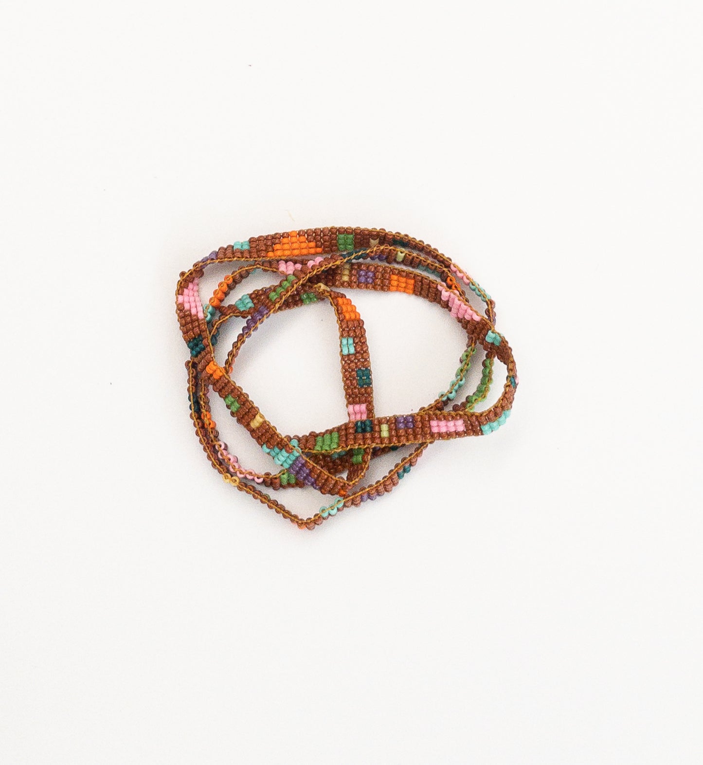 woven terracotta necklace