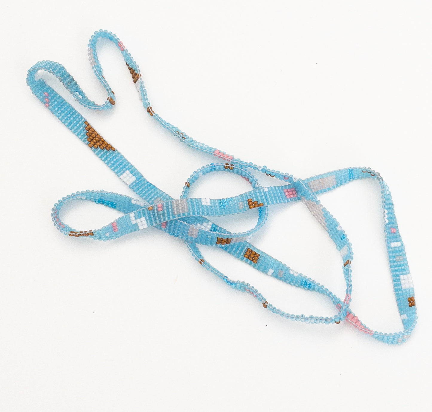 woven blue necklace